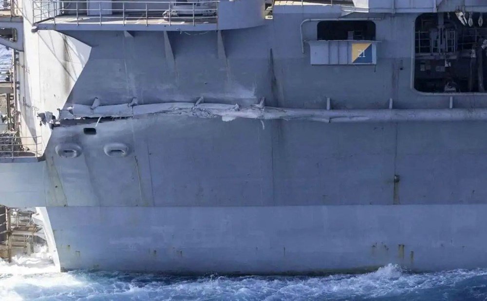 ABD Donanması paylaştı: "Beşiktaş"ın çarptığı uçak gemisinin son hali! - 3