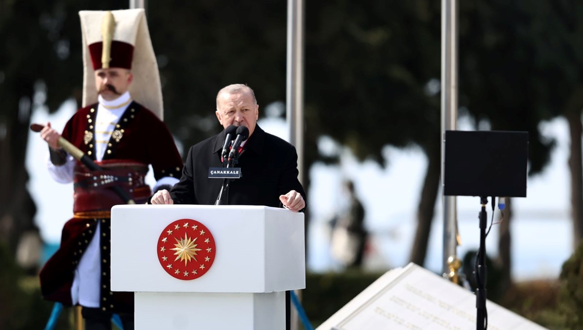 Cumhurbaşkanı Erdoğan, Çanakkale Zaferi'nin 107. Yılı Anma Töreni'ne katıldı