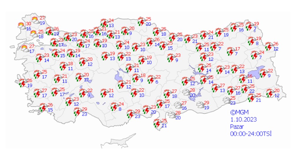 Meteoroloji'den 7 il için sarı kodlu uyarı (Marmara ve Batı Karadeniz'de kuvvetli yağış) - 12