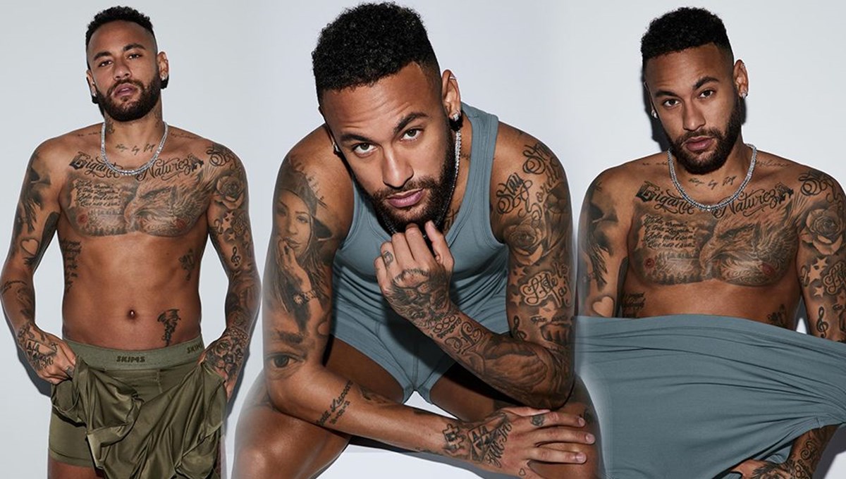 Kim Kardashian'ın markasının ürettiği erkek koleksiyonunu Neymar tanıttı Kim Kardashian'ın markasının ürettiği erkek koleksiyonunu Neymar tanıttı
