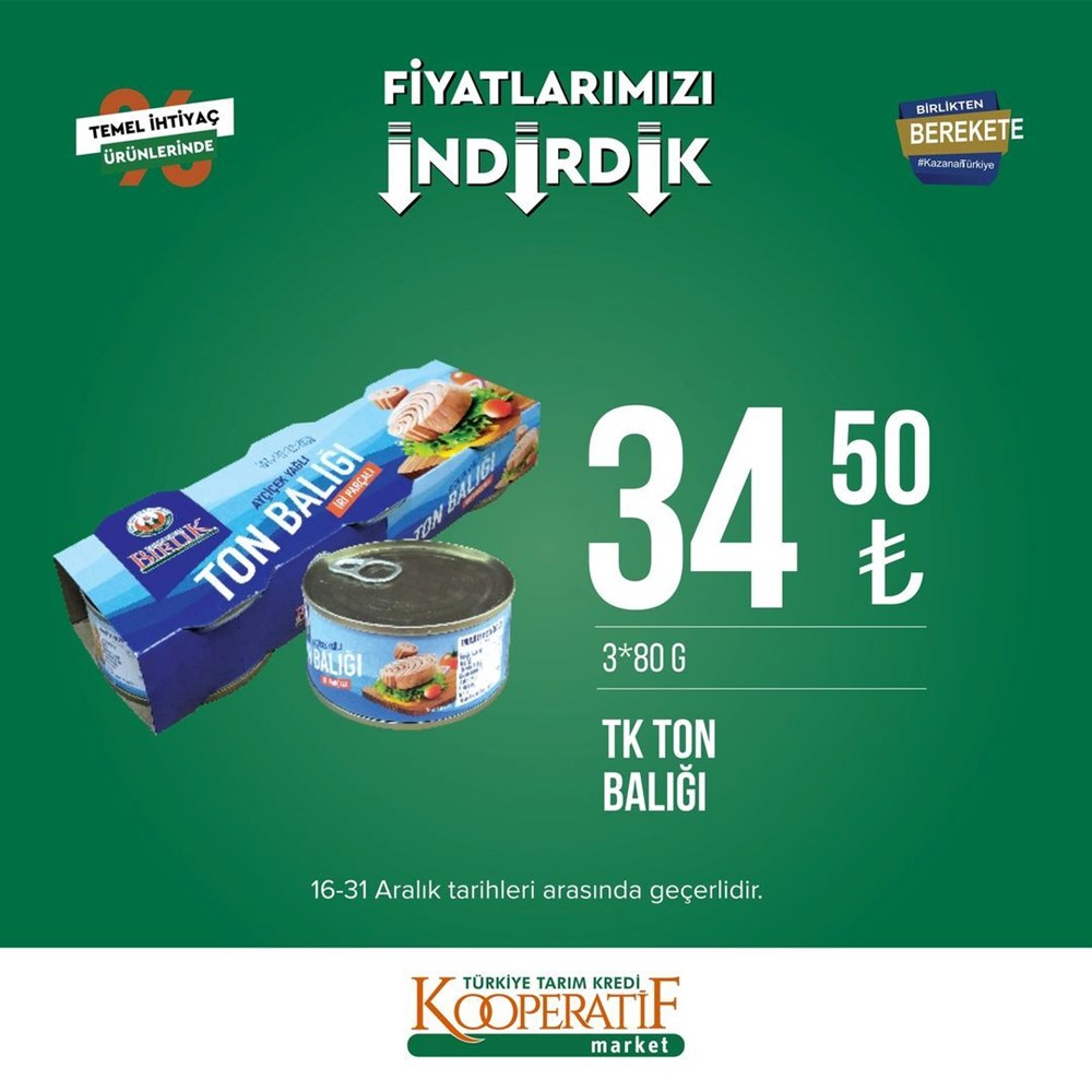 Tarım Kredi Kooperatif Market yeni indirimli ürünler listesini yayınladı (16-31 Aralık güncel indirimli ürünler kataloğu) - 20