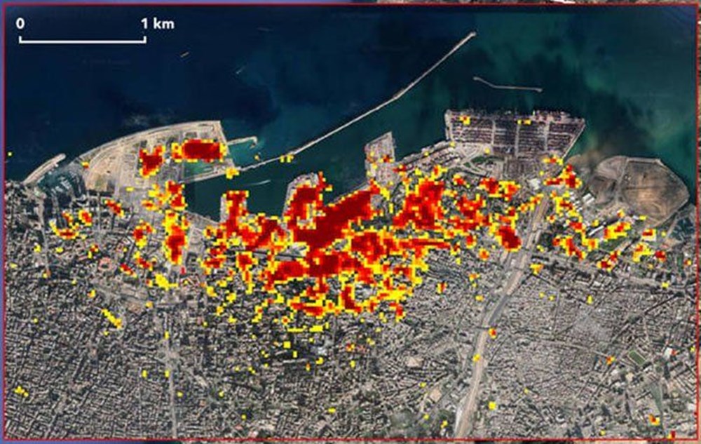 NASA Beyrut'taki patlamanın uydu görüntülerini yayınladı - 2