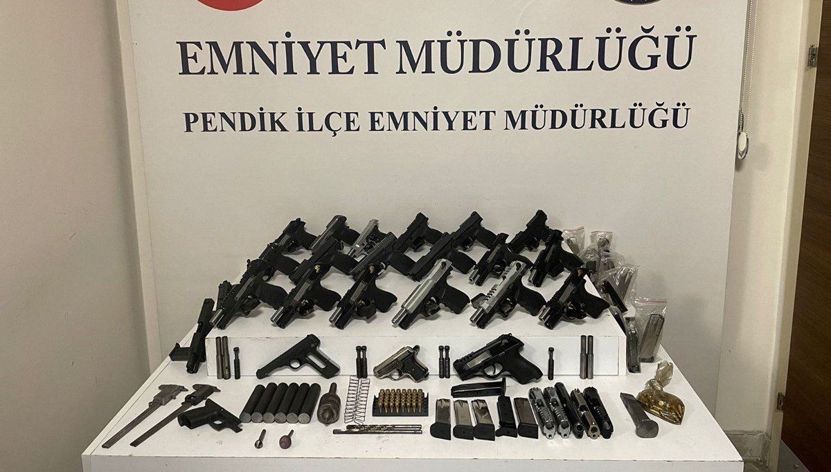 İstanbul'da kaçak silah atölyesine baskın