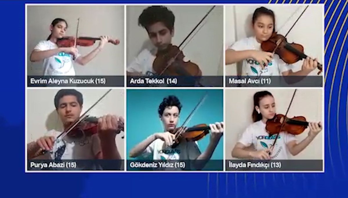 Yorglass Barış Çocuk Senfoni Orkestrası'ndan Hunters Chorus eseri