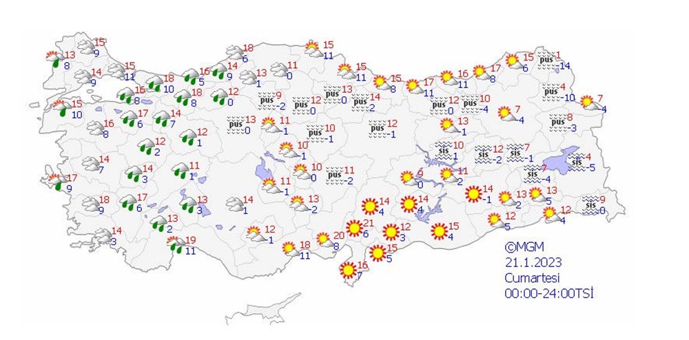 19 il için sarı ve turuncu kodlu uyarı (Bugün hava nasıl olacak?) - 12