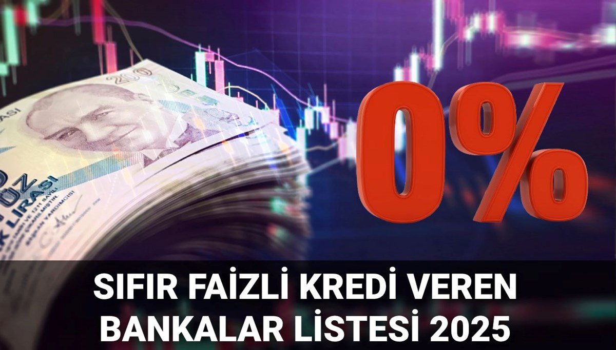 0 faizli kredi veren bankalar güncellendi: Hangi banka, ne kadar faizsiz kredi veriyor? 2025 Temmuz ayı bankaların faiz oranları