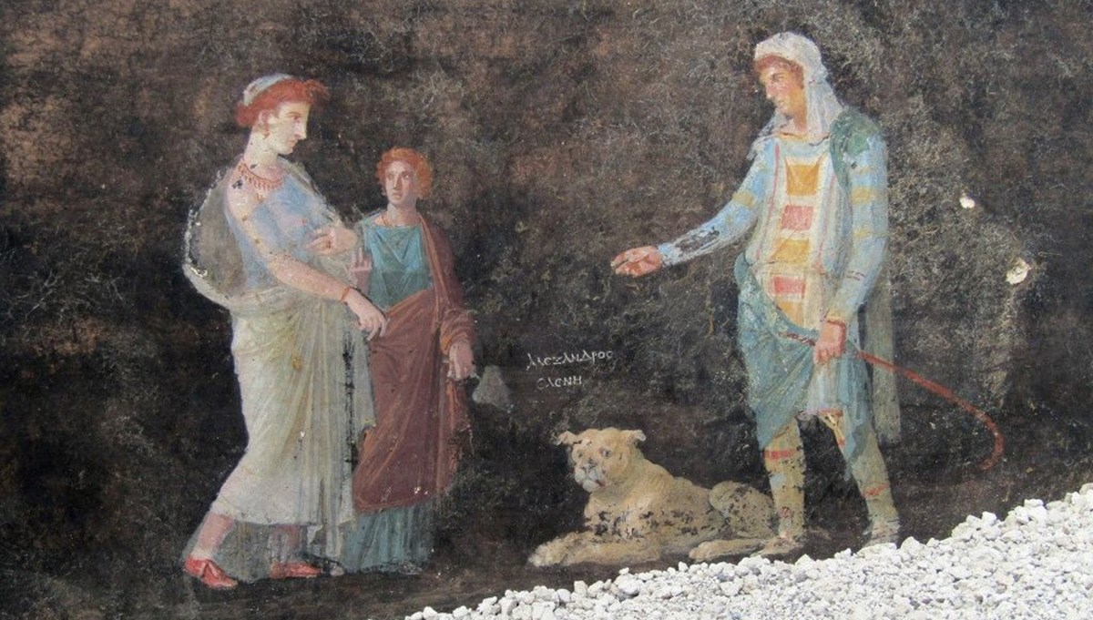 Pompeii'de 2 bin yıllık Truvalı Helen freski bulundu