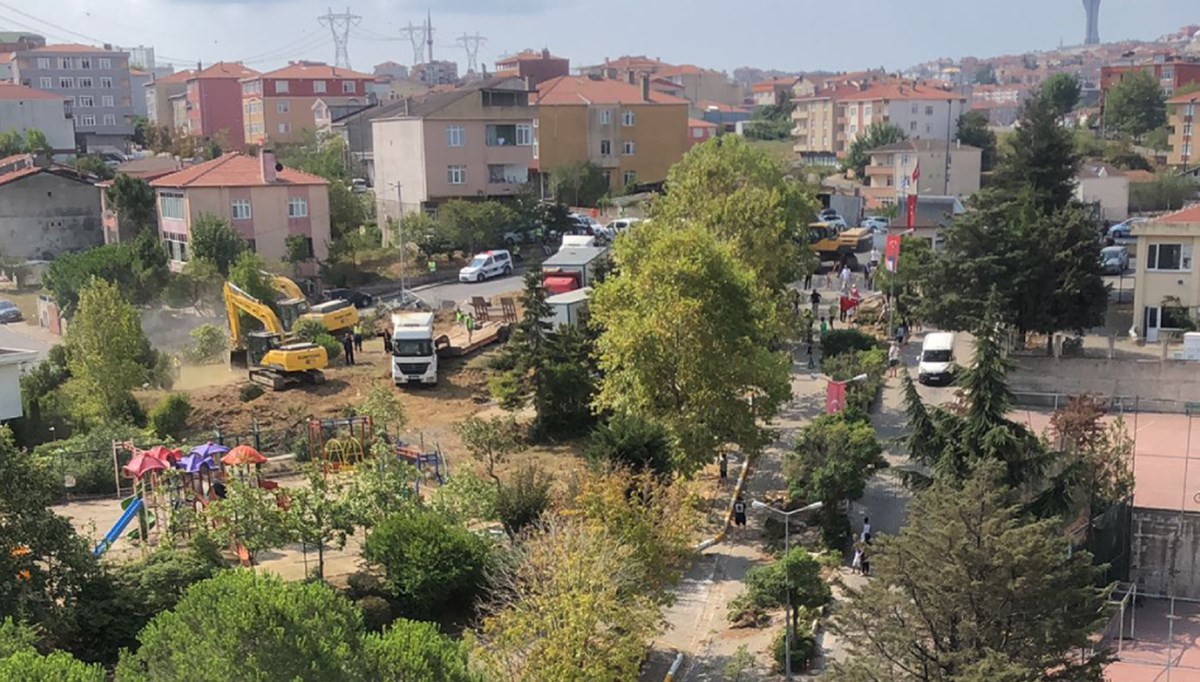 Üsküdar'da sitede yeşil alan tartışması