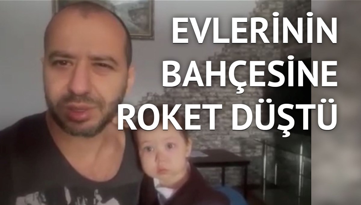 Harkov'da yaşayan Türk ailenin bahçesine roket düştü