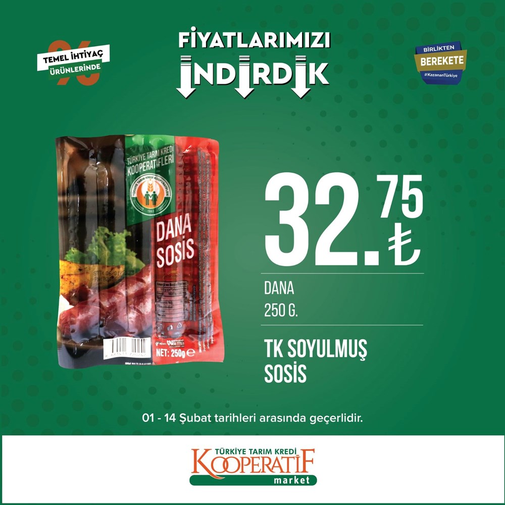 Tarım Kredi Kooperatif Market güncel indirimli ürünler listesini paylaştı Tarım Kredi Kooperatif Market yeni indirimli ürünler listesi belli oldu (1-14 Şubat güncel indirimli ürünler kataloğu) - 27