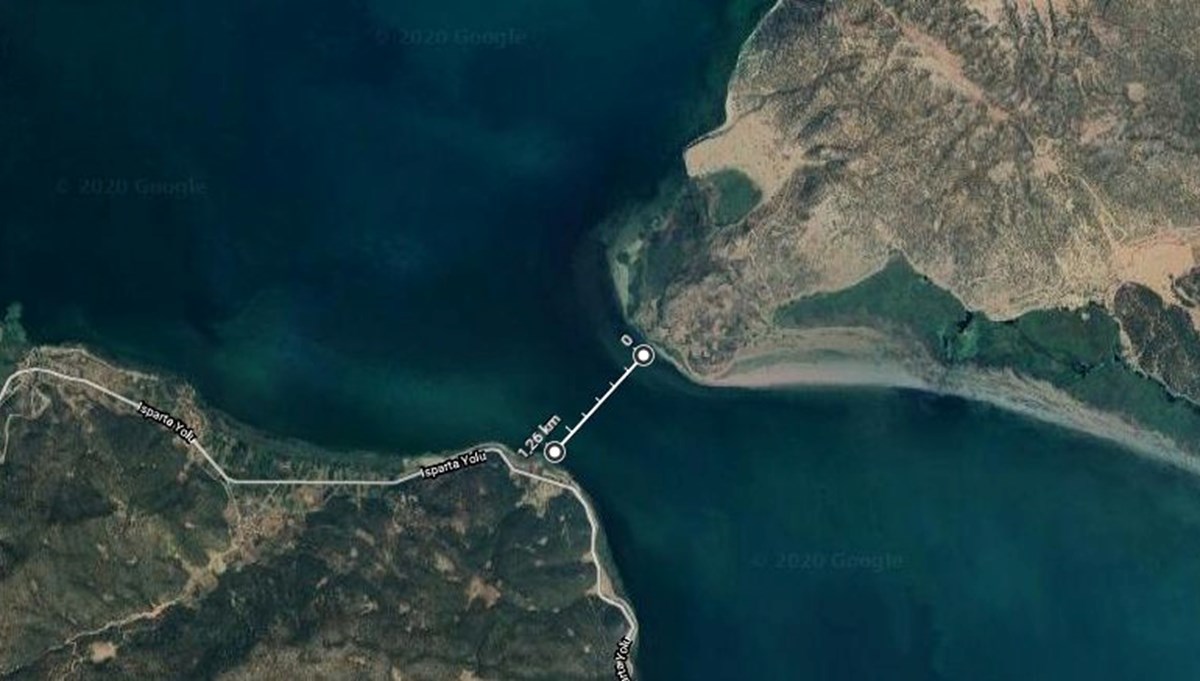 Eğirdir Gölü’nün bölünmesine 1,2 kilometre kaldı