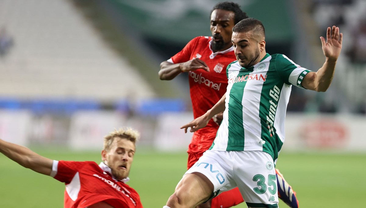 Konyaspor - Sivasspor maçında gol sesi çıkmadı