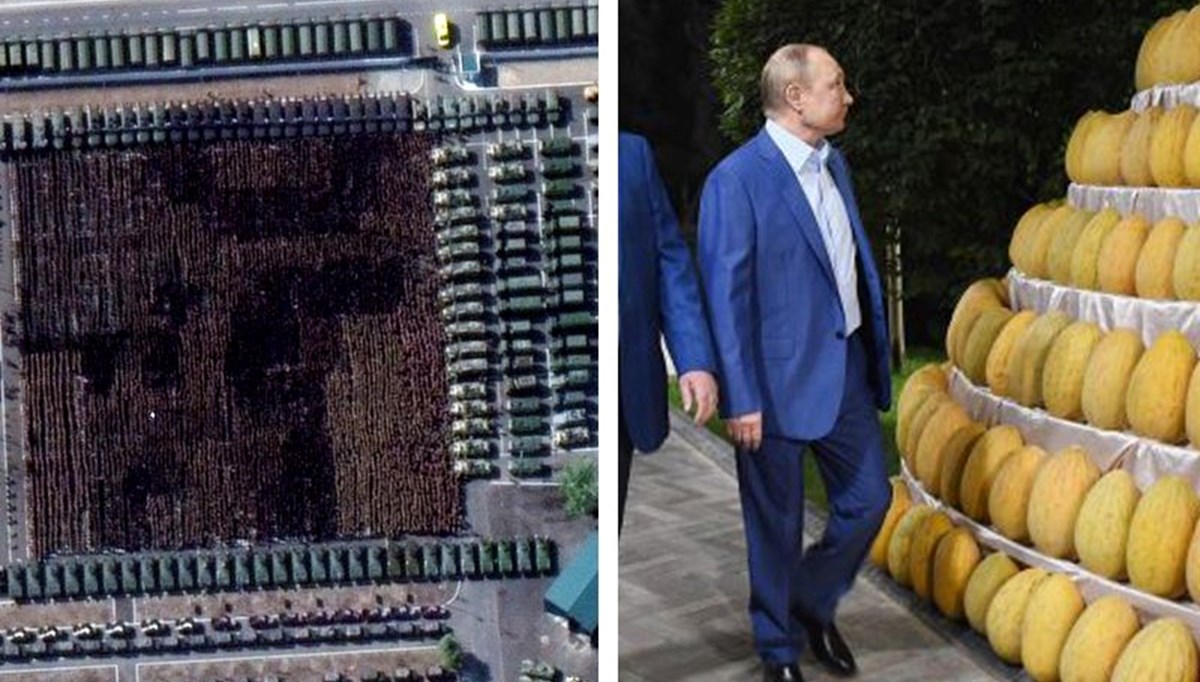 Putin'in 70. doğum günü Çeçenistan'da coşkuyla kutlandı: Kalabalık uydudan görüntülendi