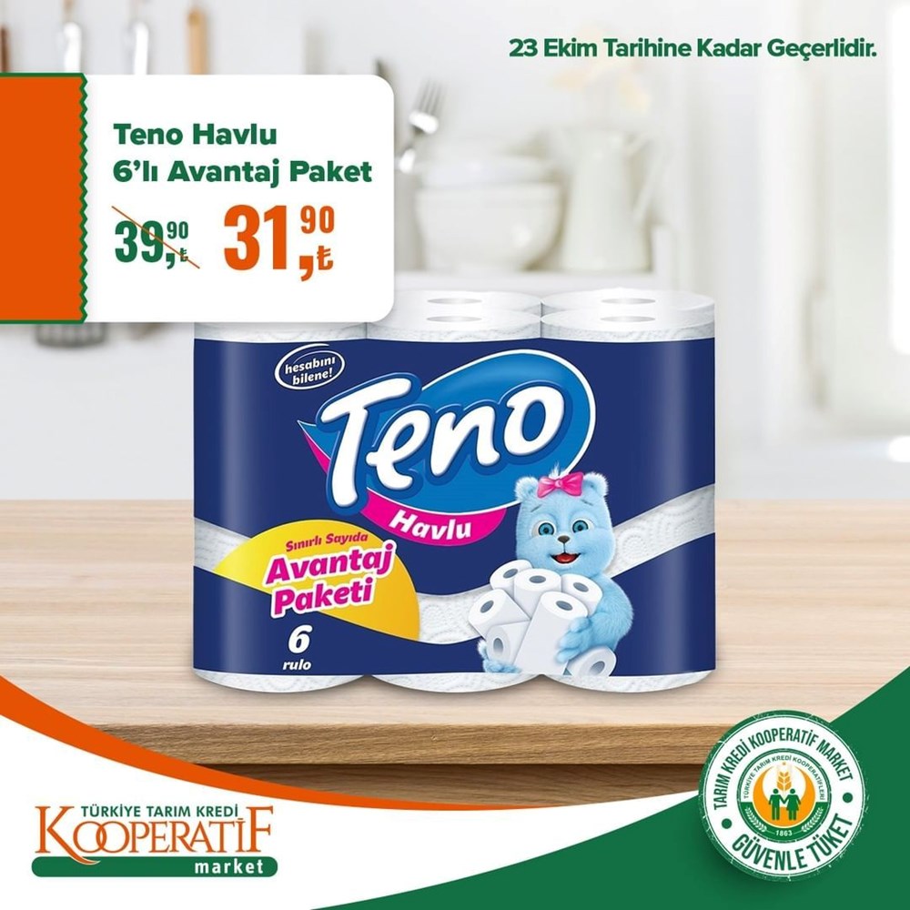 Tarım Kredi Kooperatif Market temel ihtiyaç ürünlerinde büyük indirimler (17-31 Ekim güncel indirimli ürünler kataloğu) - 7