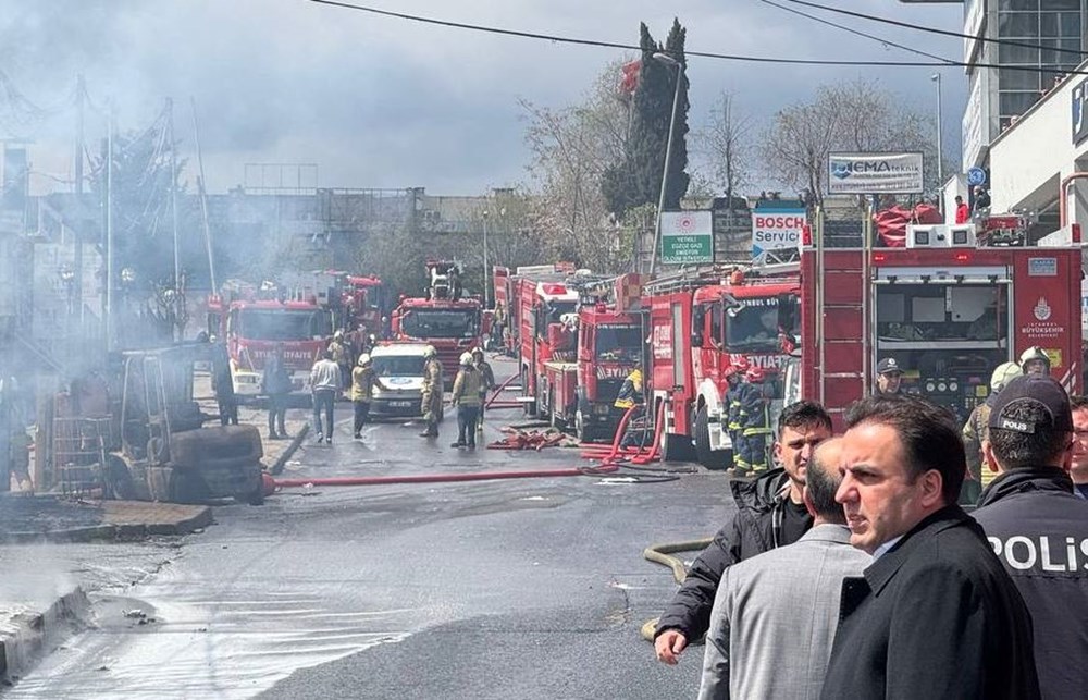 İkitelli'de kimya deposunda büyük yangın - 4