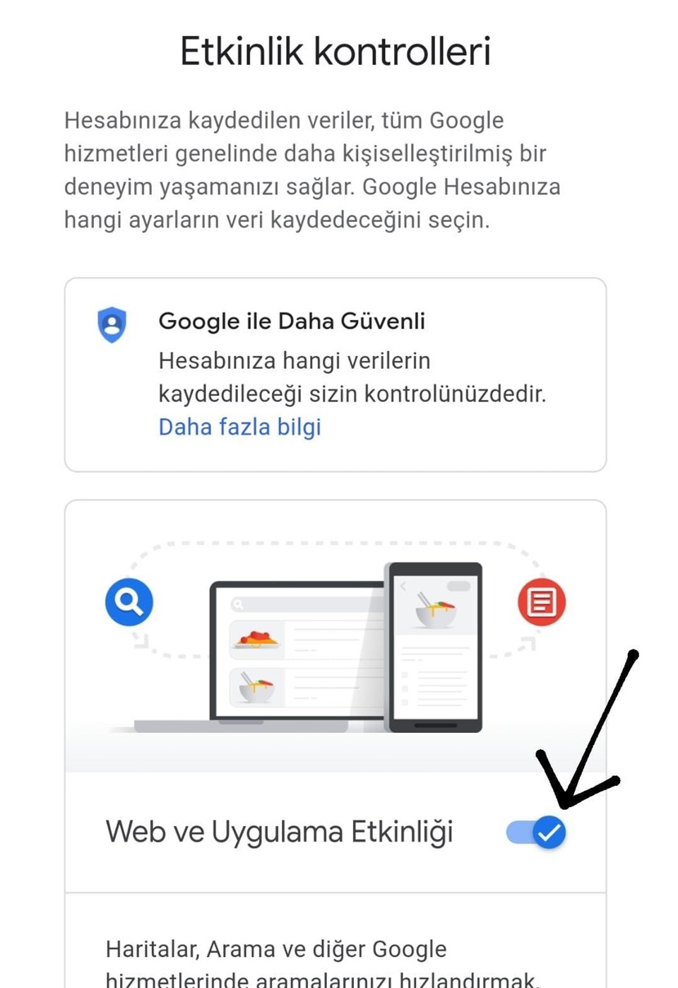 Google arama geçmişi Google hesabından nasıl temizlenir? - 10