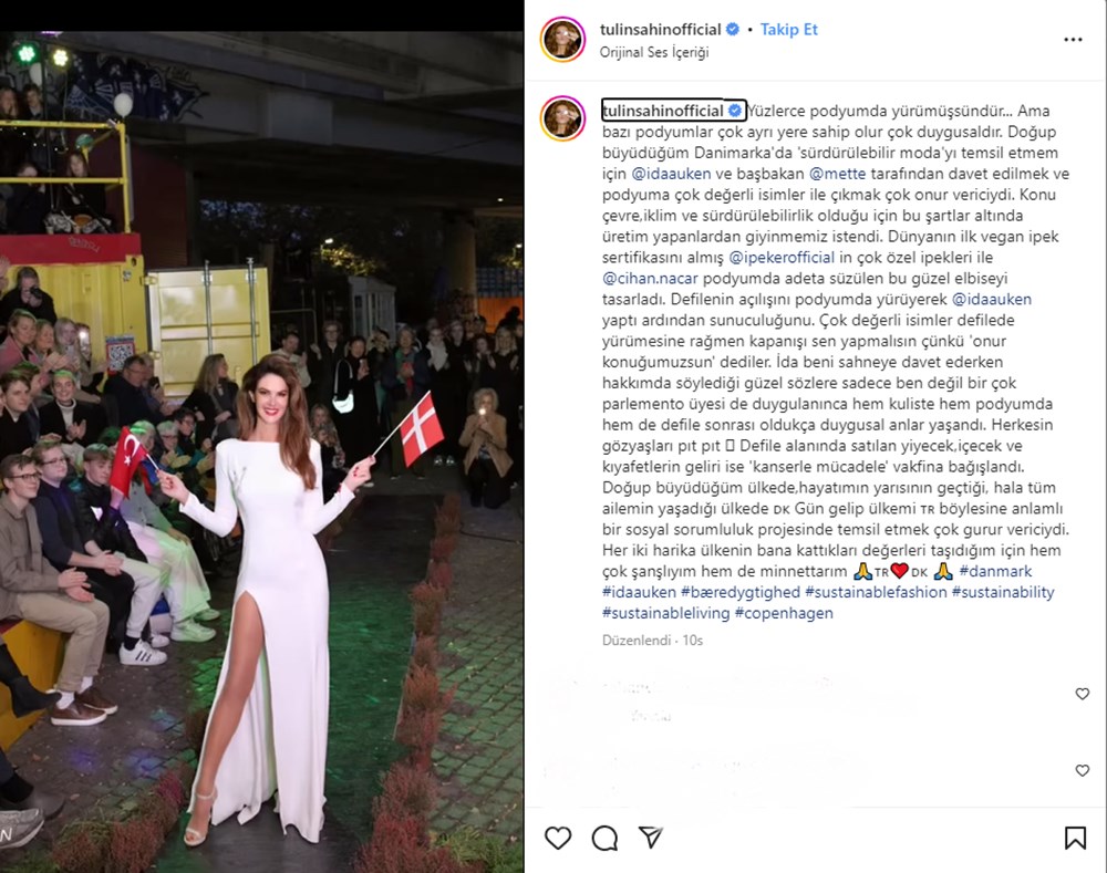 Tülin Şahin Danimarka'da iki defilede yürüdü - 2