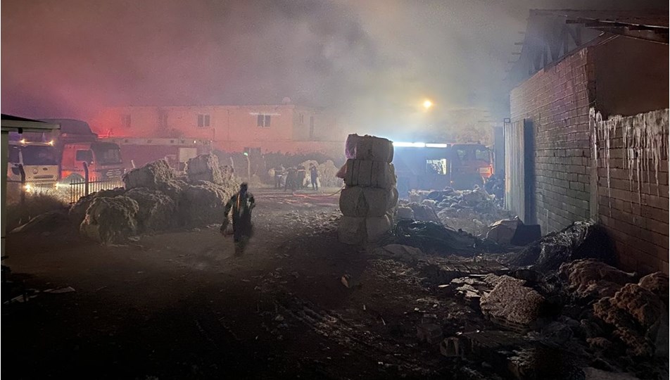Kahramanmaraş'ta fabrika yangını