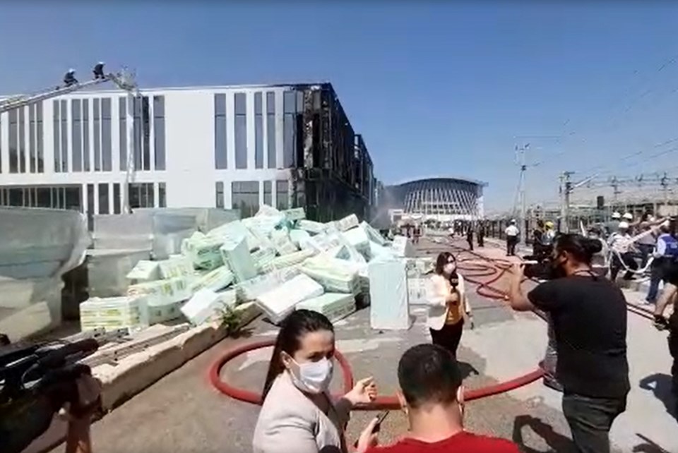Ankara'da hastane inşaatında yangın - 2