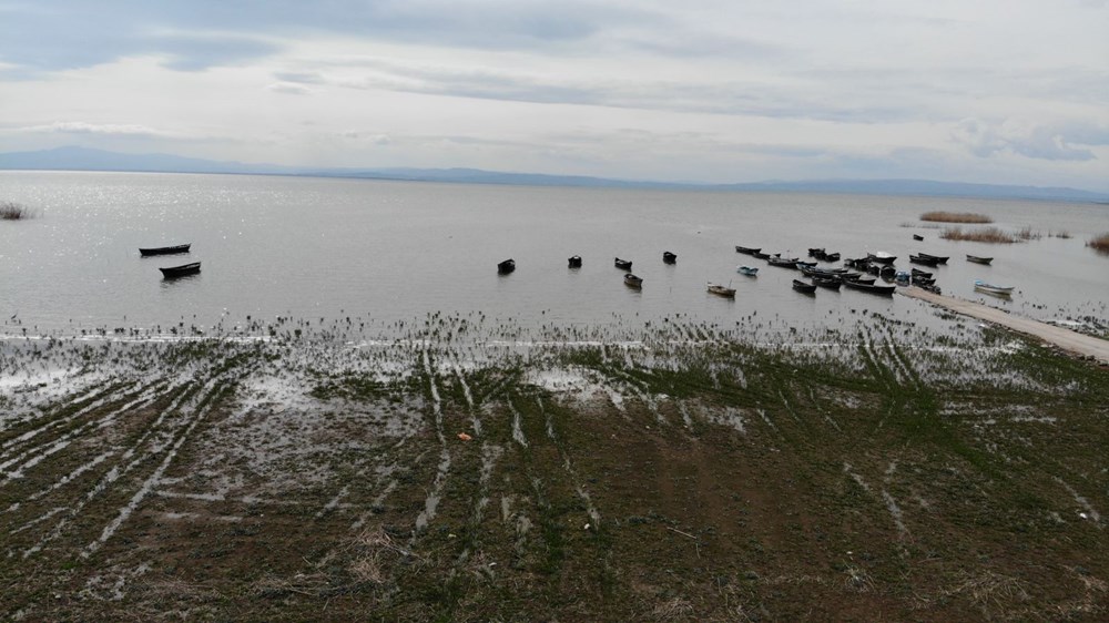 Balıkesir Manyas Kuşgölü'nü kuraklık vurdu - 2
