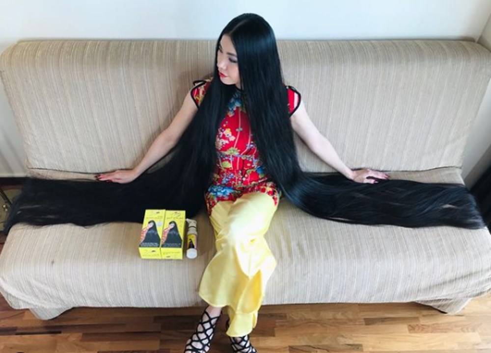 15 yıldır saçlarını kestirmeyen 'Japon Rapunzel’in saçlarıiki metreye ulaştı - 13