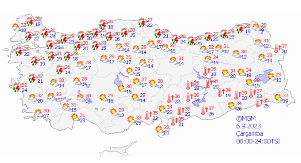 Meteorolojiden sarı ve turuncu kodlu şiddetli yağış uyarısı (Bugün hava nasıl olacak?) - 14