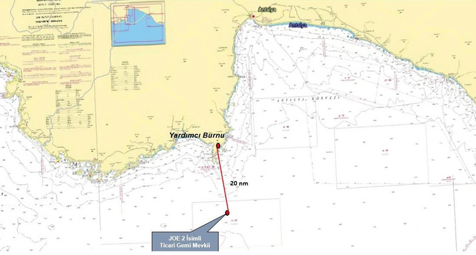 Antalya açıklarında gemi battı: 3 ölü - 2