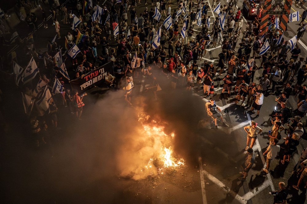 İsrail'de hükümetin yargı düzenlemesine karşı protestolar sürüyor - 6