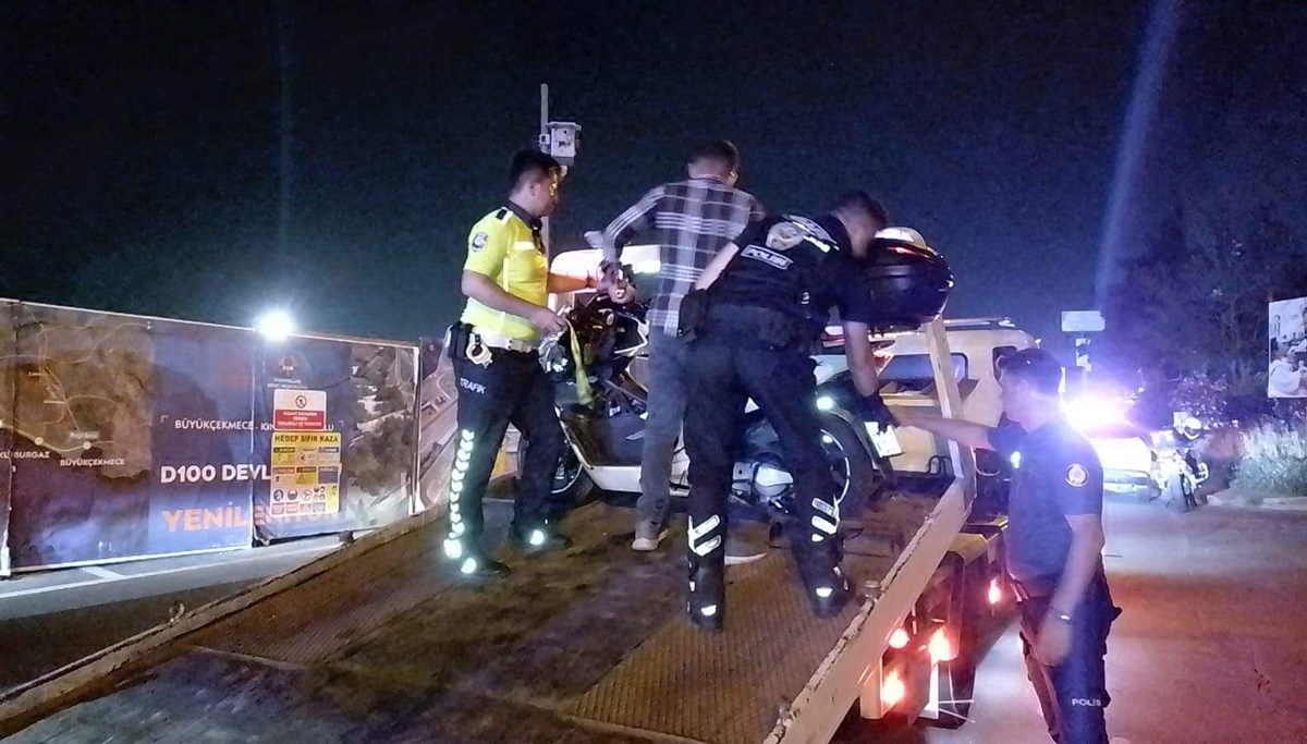 Motosiklet uygulama noktasına girdi