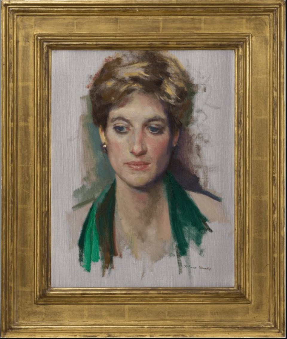 Prenses Diana’nın portresi ilk kez sergide - 1