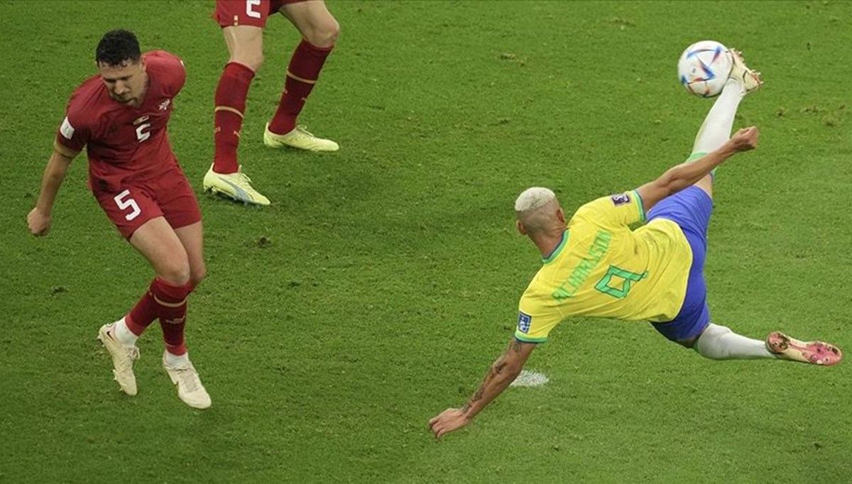 FIFA Dünya Kupası 2022'nin golünü seçti: En iyisi Brezilyalı Richarlison'ın röveşatası