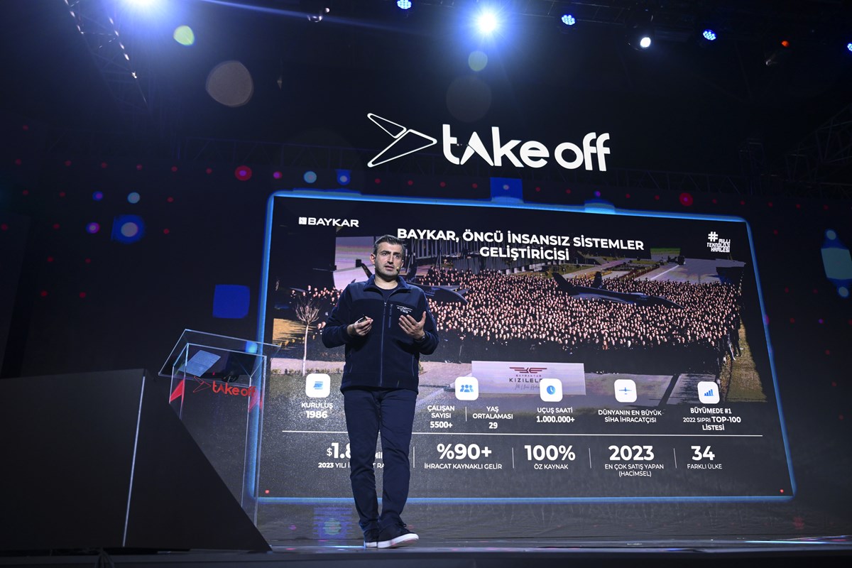 Selçuk Bayraktar, Take Off İstanbul etkinliğine katılarak konuşma yaptı.