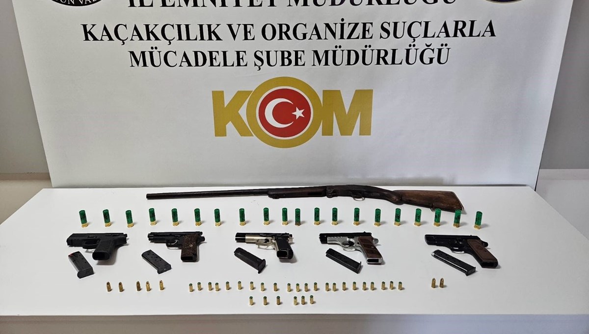 Samsun'da ruhsatsız silah operasyonu: 2 gözaltı