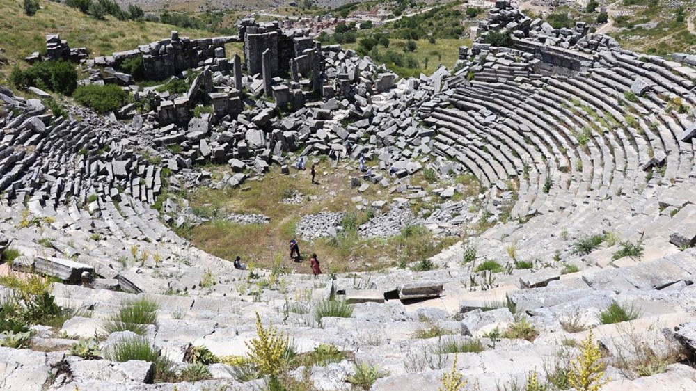 'Aşkların şehri' Sagalassos'u 42 binden fazla kişi ziyaret etti - 10