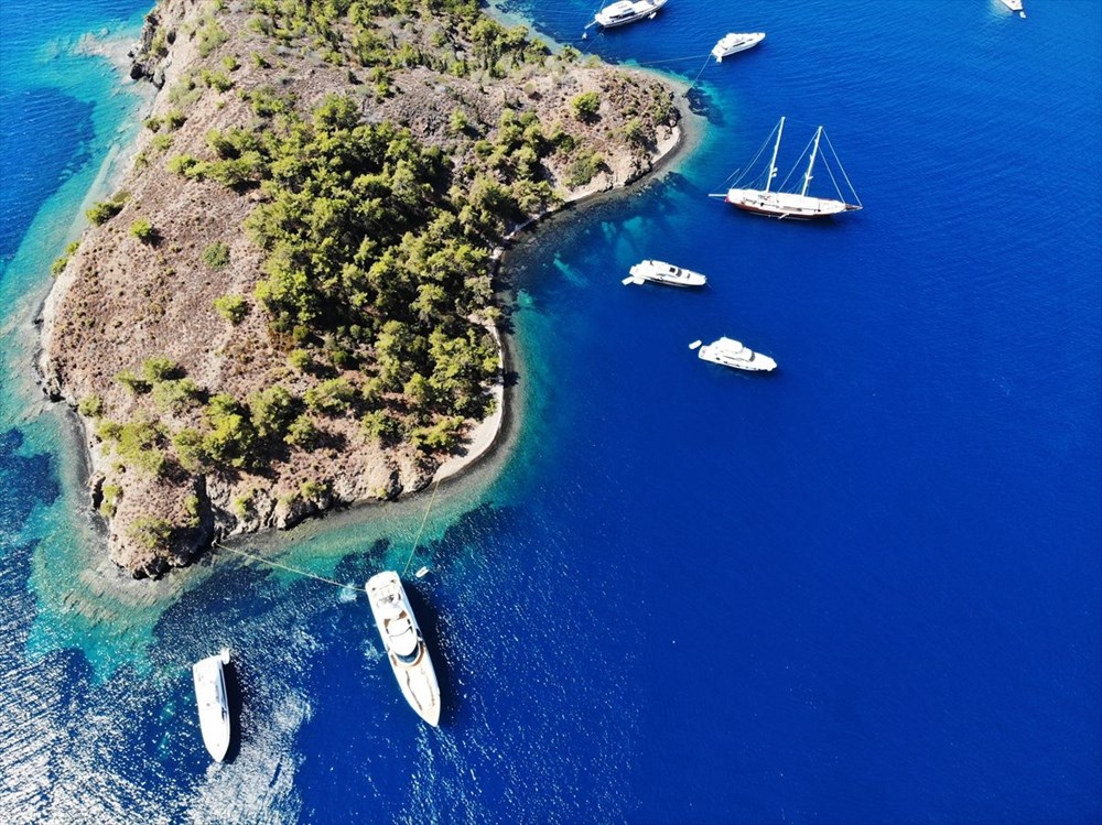Muğla'nın el değmemiş koyları mavi yolculuk tutkunlarını ağırlıyor - 1
