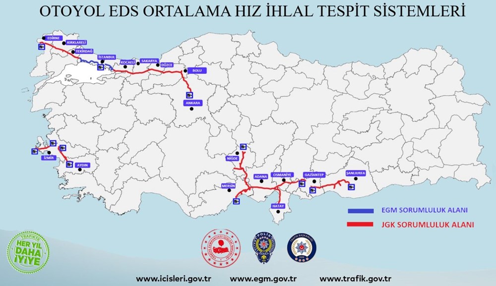 Yola çıkacaklar dikkat... Sabit radar noktaları belli oldu - 62