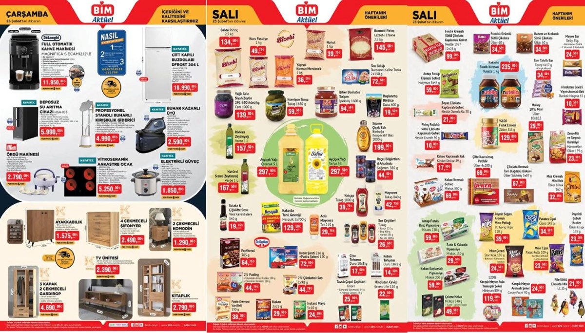 BİM’de yeni katalog yarın satışta: BİM 25 Şubat Aktüel Ürünler Kataloğu ve fiyat listesi BİM’de yeni katalog yarın satışta: BİM 25 Şubat Aktüel Ürünler Kataloğu ve fiyat listesi