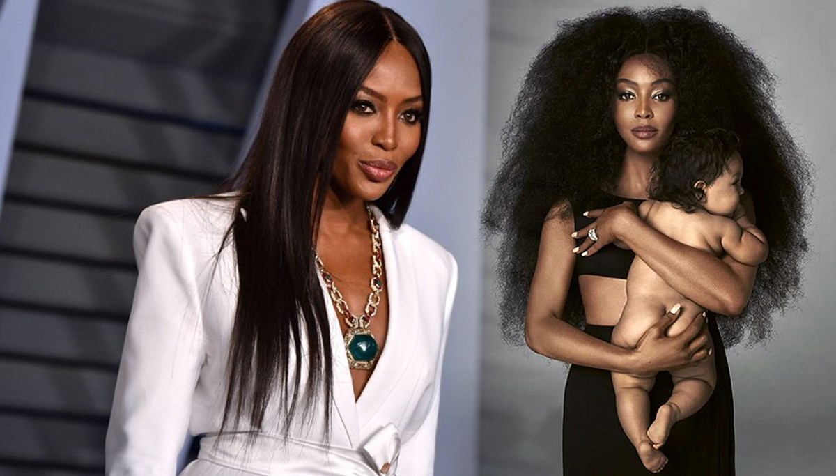 50 yaşında anne olan Naomi Campbell kızının yüzünü ilk kez gösterdi