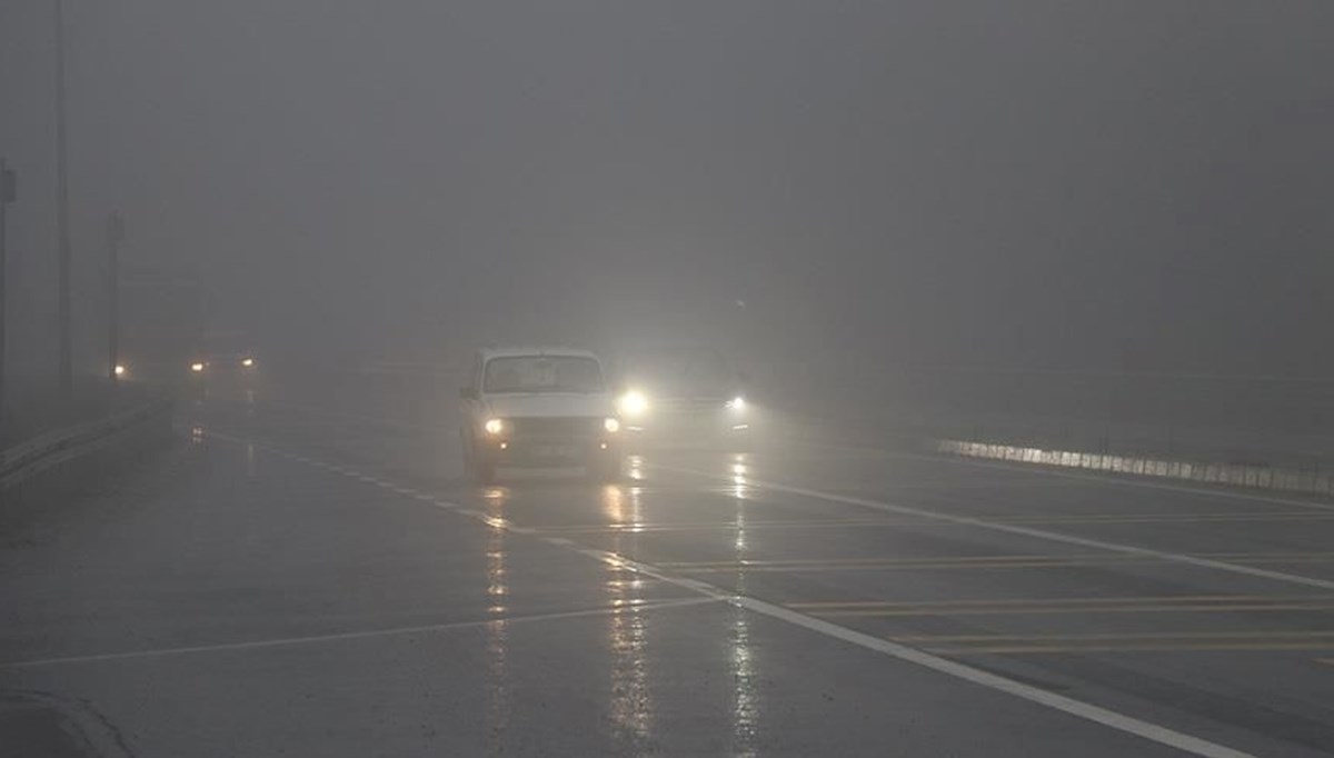 Edirne ve Tekirdağ'da yoğun sis