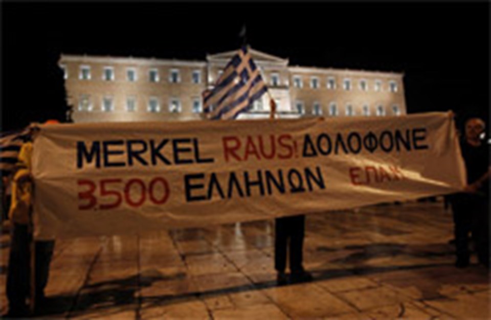 Atina'da Merkel için 'olağanüstü hal' - 1