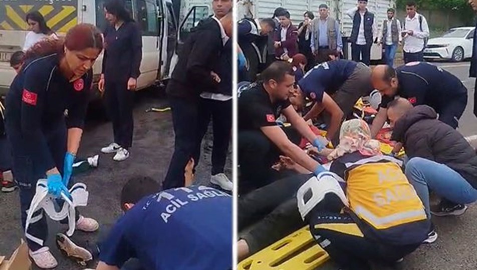 Siverek'te korkutan kaza: Öğrenciler yaralandı