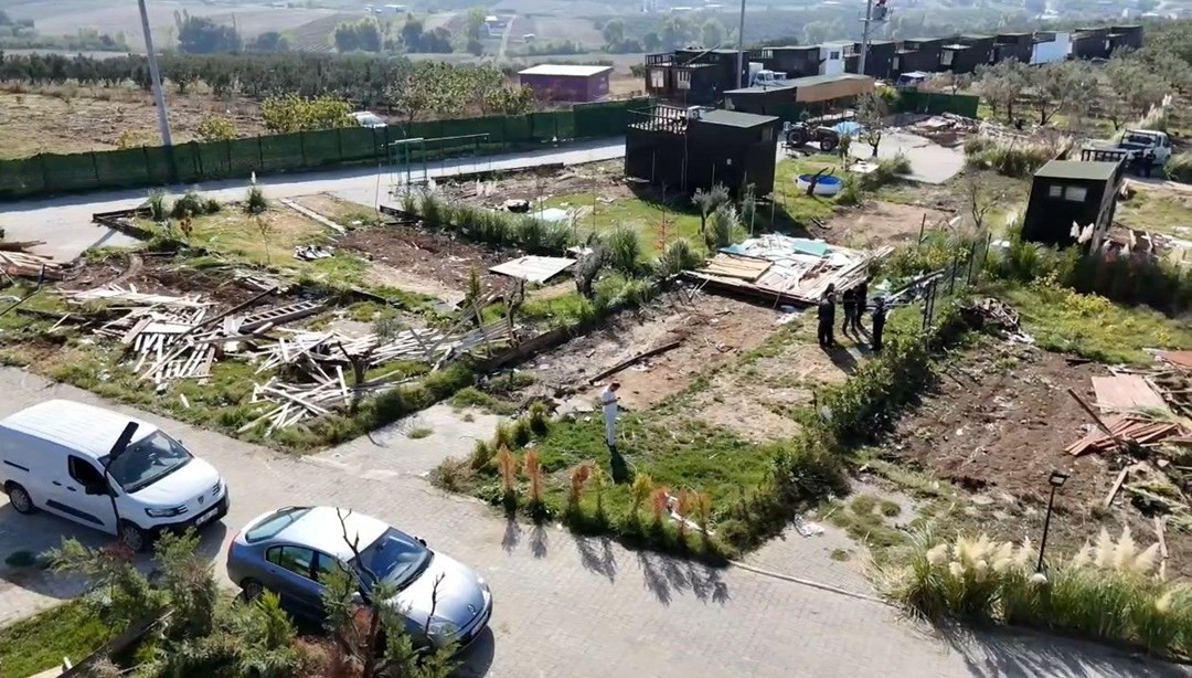 Kaçak "tiny house"lar yıkıldı