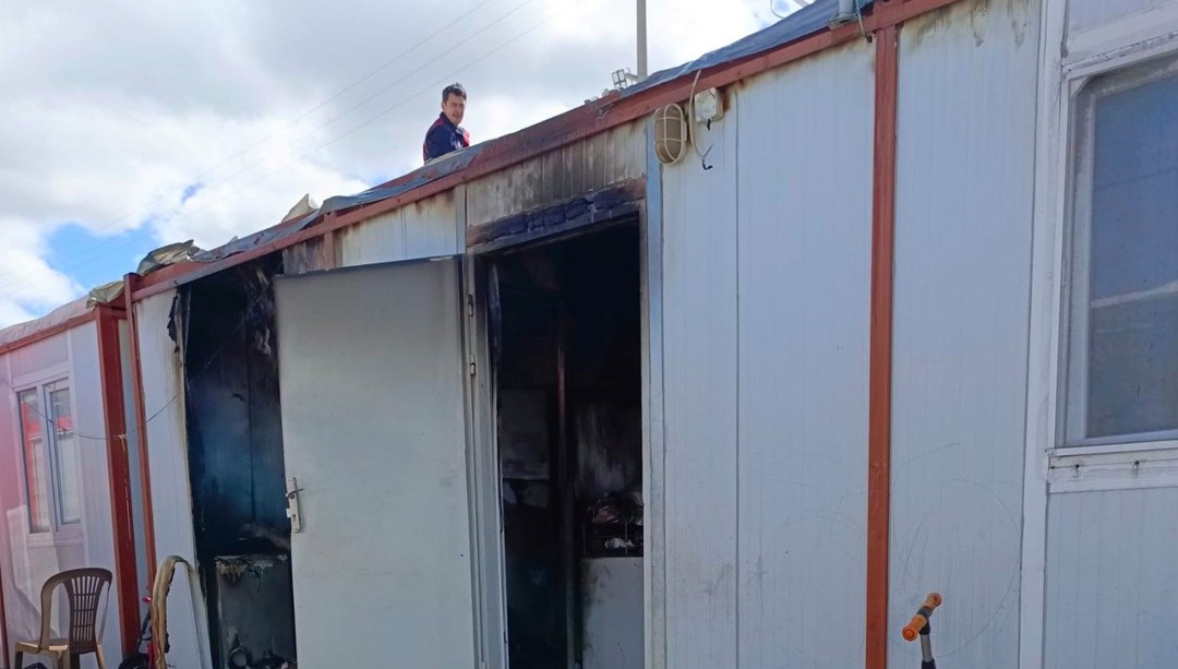 Konteynerde korkutan yangın