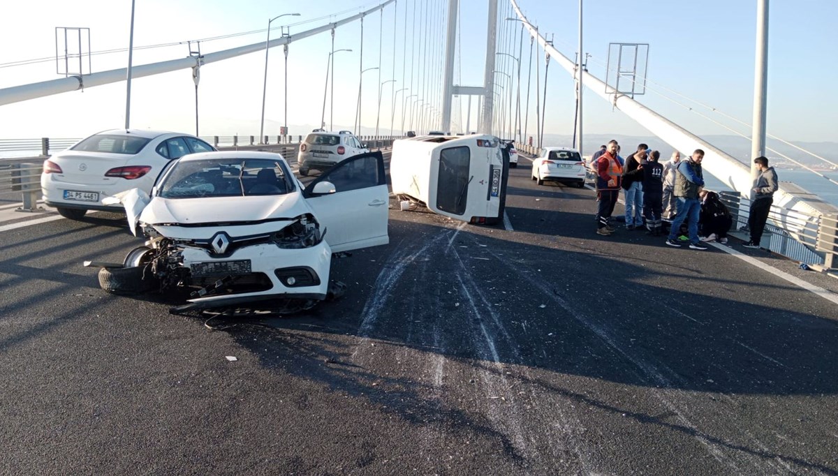 Osmangazi Köprüsü'nde kaza: 9 yaralı