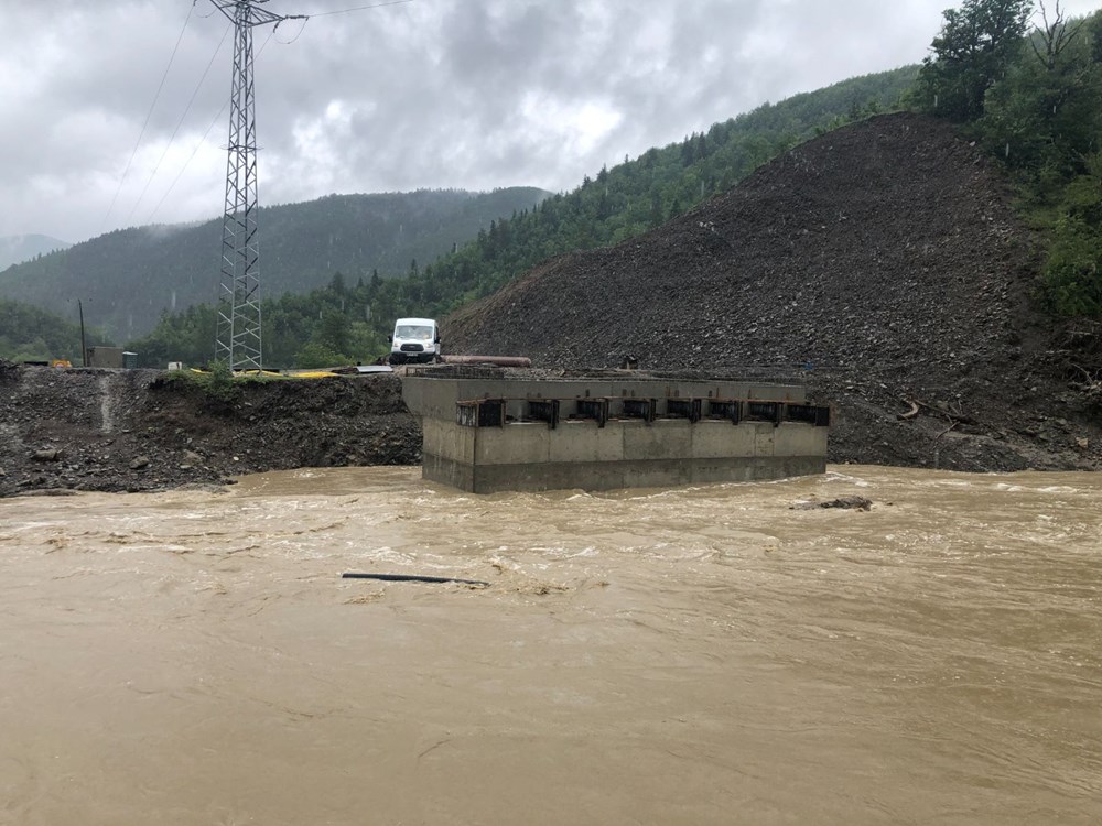 Kastamonu'da şiddetli sağanak: Köprü çöktü, iki ilçeye ulaşım kesildi - 2