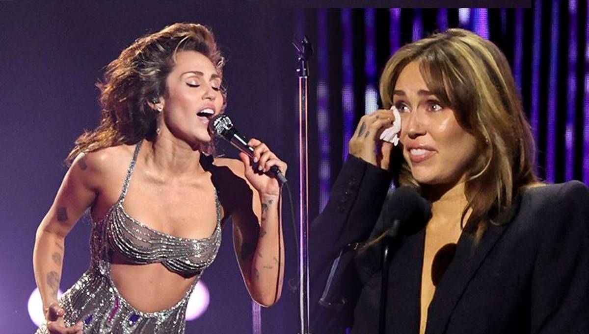 En genç efsane seçildi! Miley Cyrus gözyaşlarını tutamadı En genç efsane seçildi! Miley Cyrus gözyaşlarını tutamadı