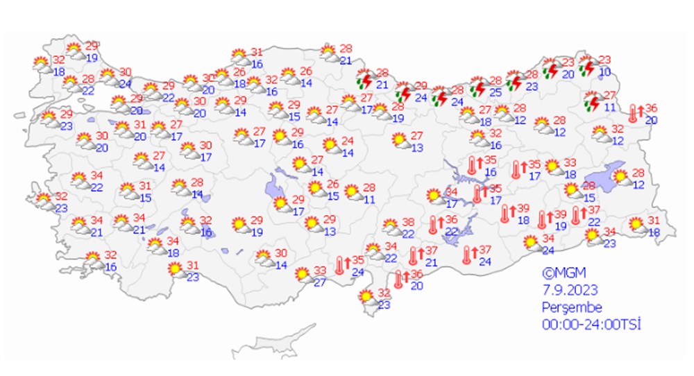 Meteorolojiden sarı ve turuncu kodlu şiddetli yağış uyarısı (Bugün hava nasıl olacak?) - 15