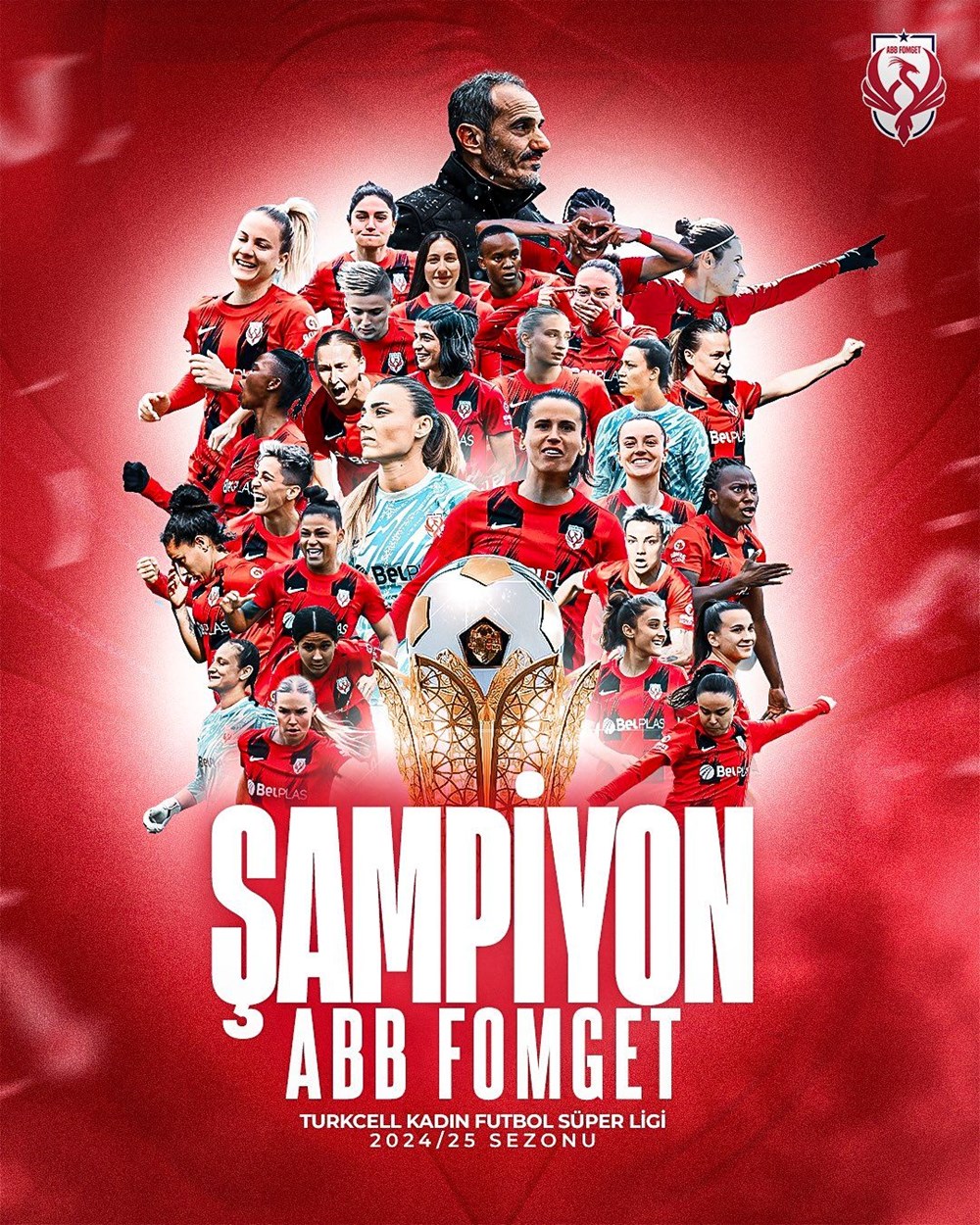 Kadınlar Süper Ligi'nde şampiyon olan ABB Fomget'ten Fenerbahçe'ye gönderme - 6