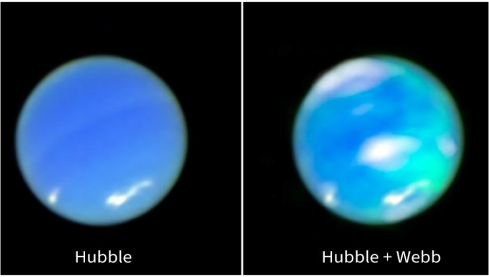 NASA görüntüledi: Neptün'de kuzey ışıkları