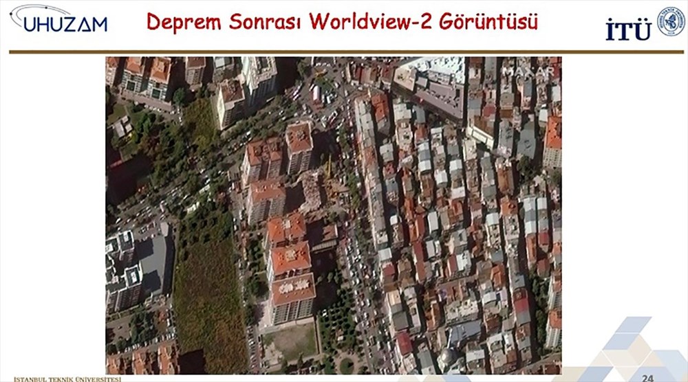 İzmir'deki yıkım uzaydan görüntülendi - 6